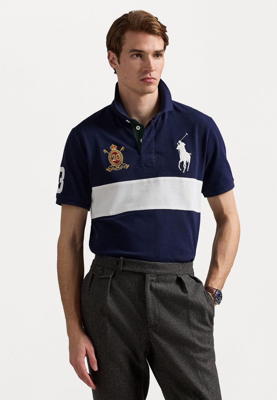 

Поло Polo Ralph Lauren CUSTOM SLIM FIT 20TH ANNIVERSARY POLO, Newport Navy/White/Dark Blue
