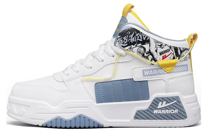 

Кроссовки для скейтбординга Warrior Cushioning, износостойкие, легкие, увеличивающие рост, белые, синие, серые