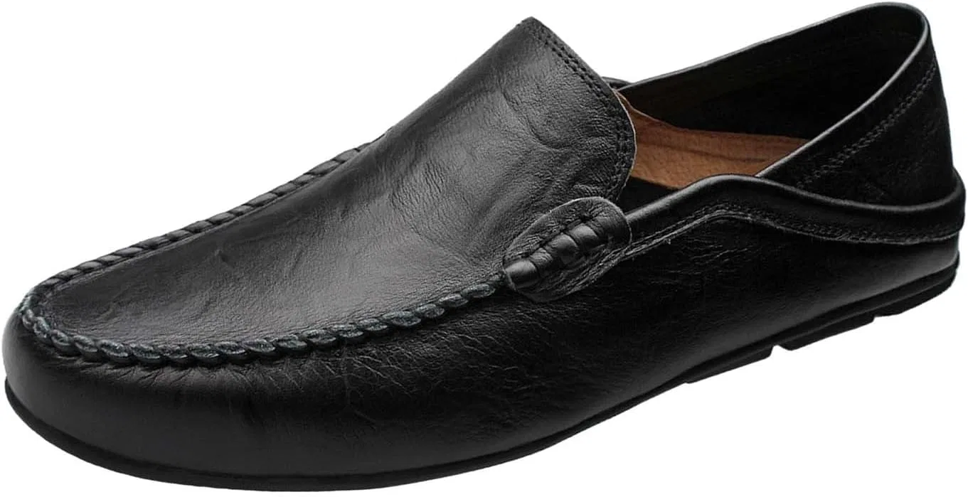 Лоферы кожаные Formal Business Loafers, черный