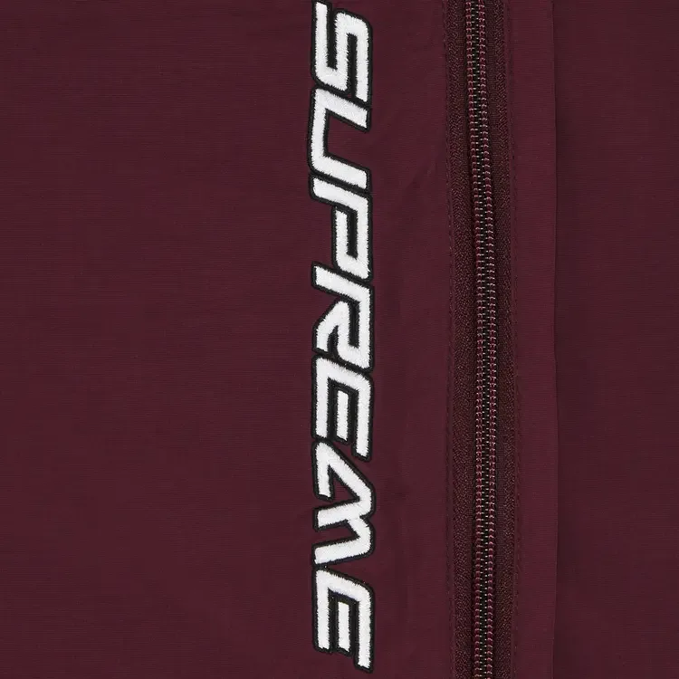 Спортивные брюки Supreme Warm Up Pant цвета «бордовый» — фото 3