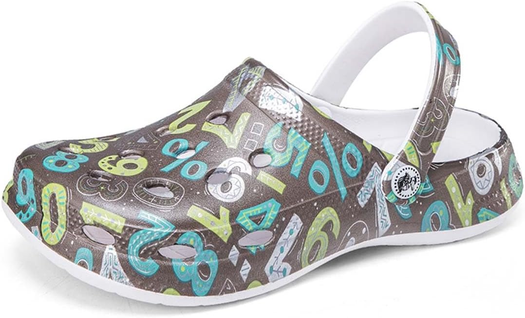 

Садовые сандалии HYDLONGR для мужчин и женщин, легкие, дышащие, быстро сохнущие пляжные тапочки, нескользящие мюли, сабо, серый