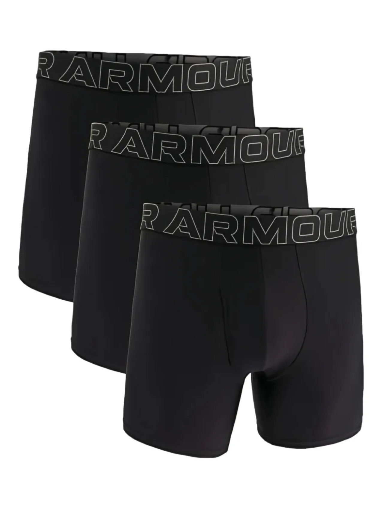 

Боксеры с логотипом Under Armour на поясе (упаковка из трех пар), черный