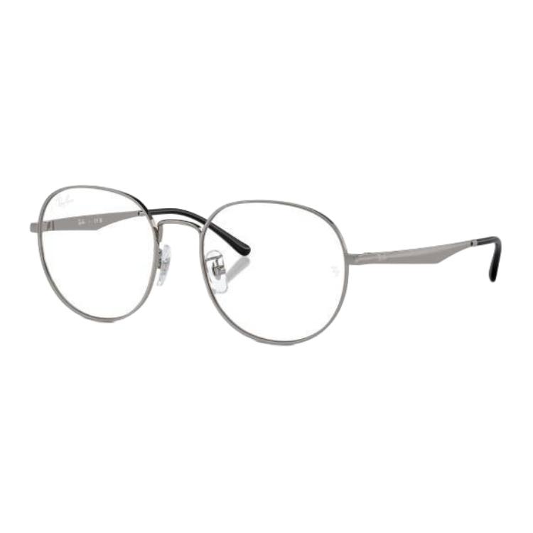

RayBan Металлическая круглая оправа для очков унисекс серый, Gray