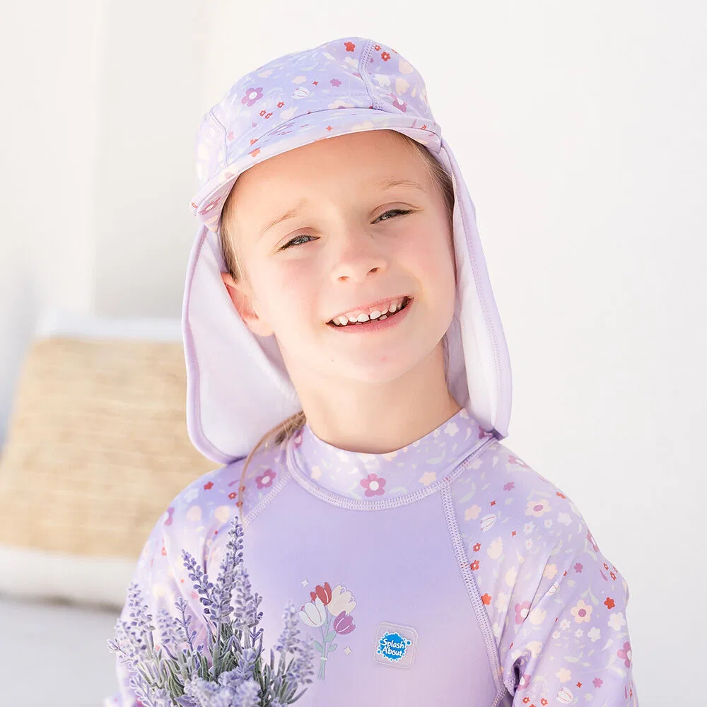 Детская шапочка для плавания Flap Lilac Spring от Splash About — фото 2