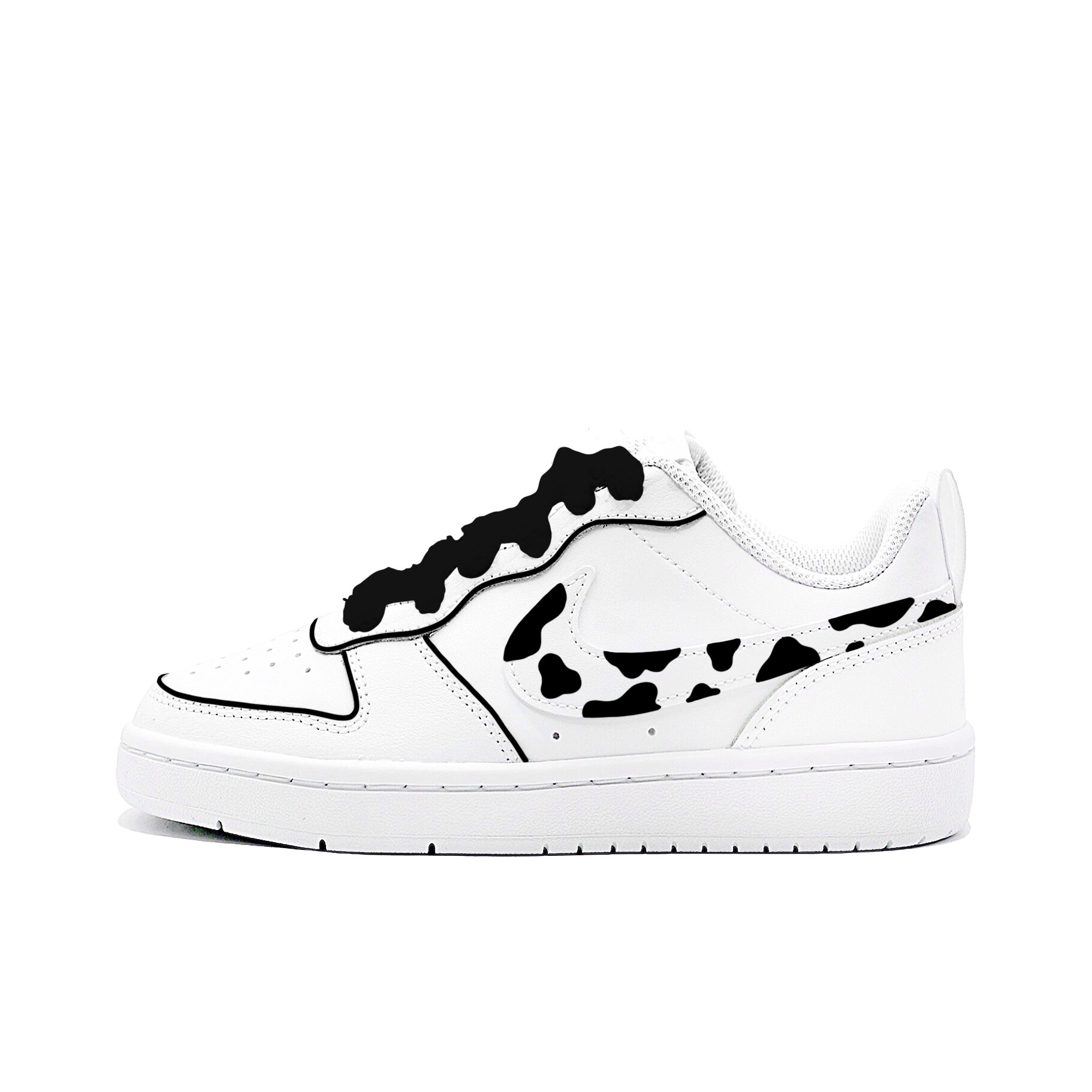 

Кроссовки для скейтбординга Court Borough Infinity Slip Resistant низкие детские для подростков Nike, черный/белый