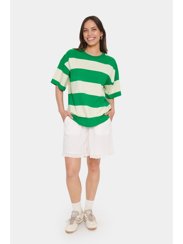 

Футболка HafrunSZ Oversize в полоску Ultra Green Ice Block SAINT TROPEZ