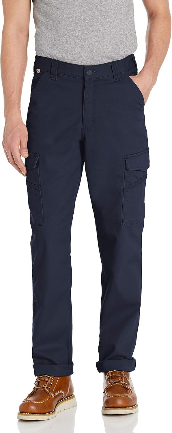 

Carhartt мужские FR Relaxed Straight Rigby карго-штаны, Navy