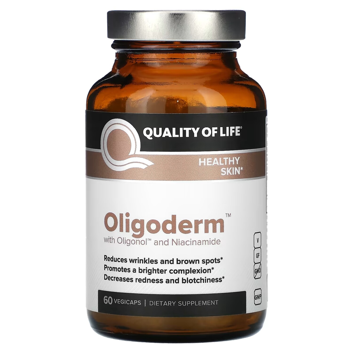 

Олигодерм Quality of Life Labs с олигонолом и ниацинамидом, 60 растительных капсул