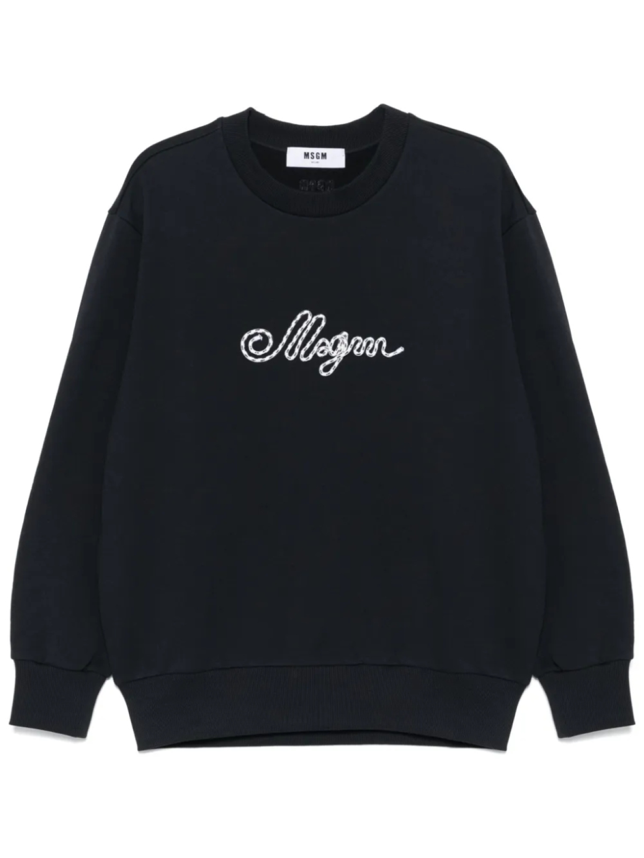 

MSGM толстовка с вышитым логотипом, синий
