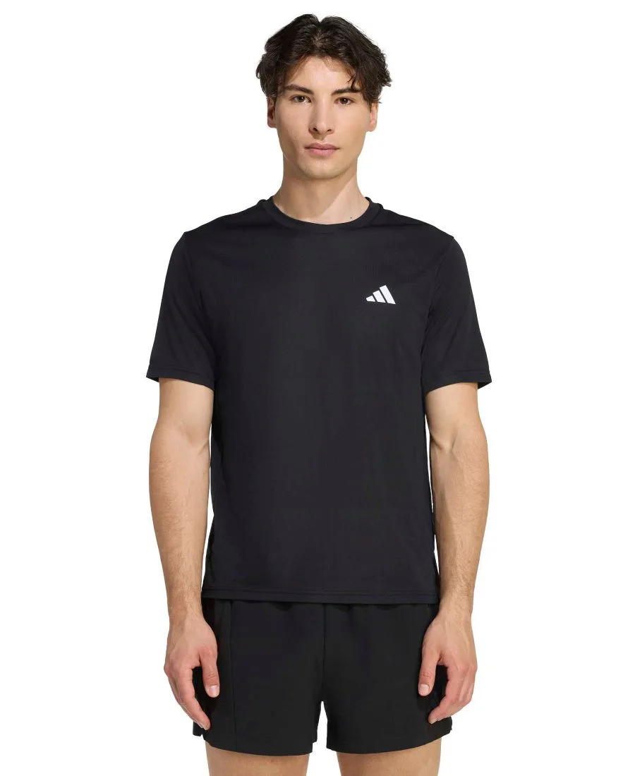 Мужская спортивная футболка Essential Base с круглым вырезом Adidas, черный