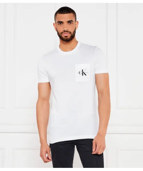 

Футболка Slim fit Calvin Klein Jeans, белый