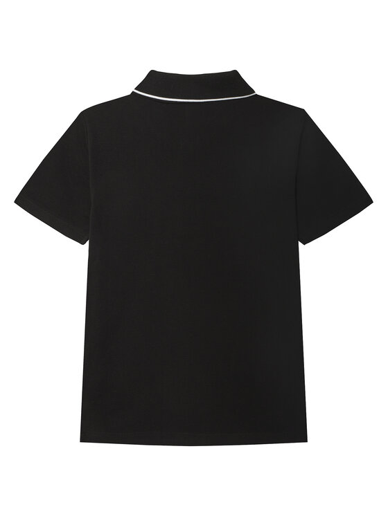 Рубашка поло стандартный крой Embro Logo IB0IB02542 D Calvin Klein Jeans, черный — фото 2