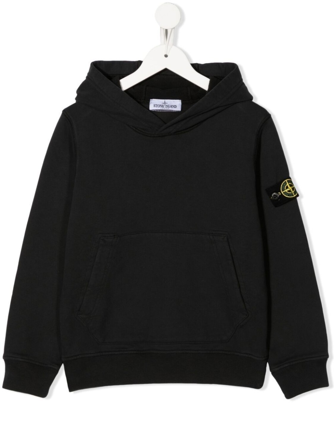 

Stone Island Junior худи с нашивкой Compass, черный
