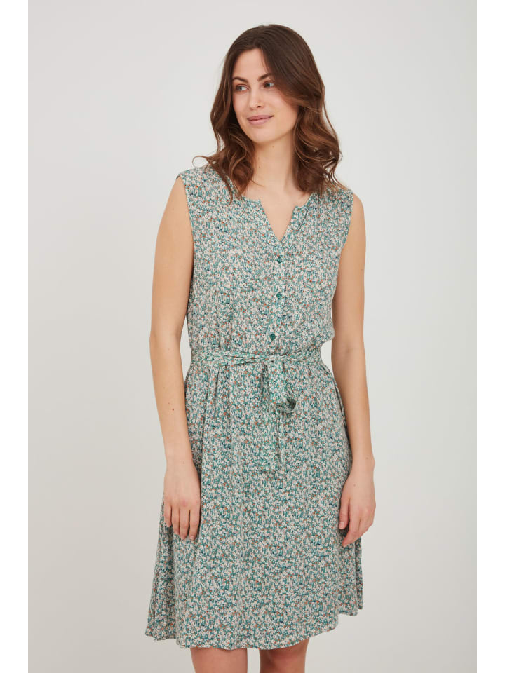

Короткое платье Fransa Sommerkleid FRALCRINKLE 3 Dress - 20609295 Sommerkleid, зеленый