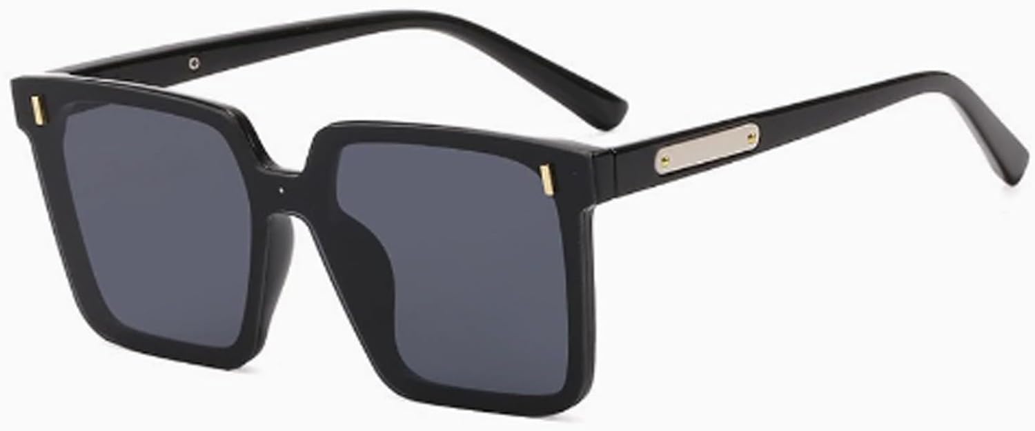 

Солнцезащитные очки Shades, очки-авиаторы с металлическими шарнирами, большие солнцезащитные очки для защиты от солнца, вождения и путешествий (черные, 13 * 13 * 5 см) LIANTIAN, Black