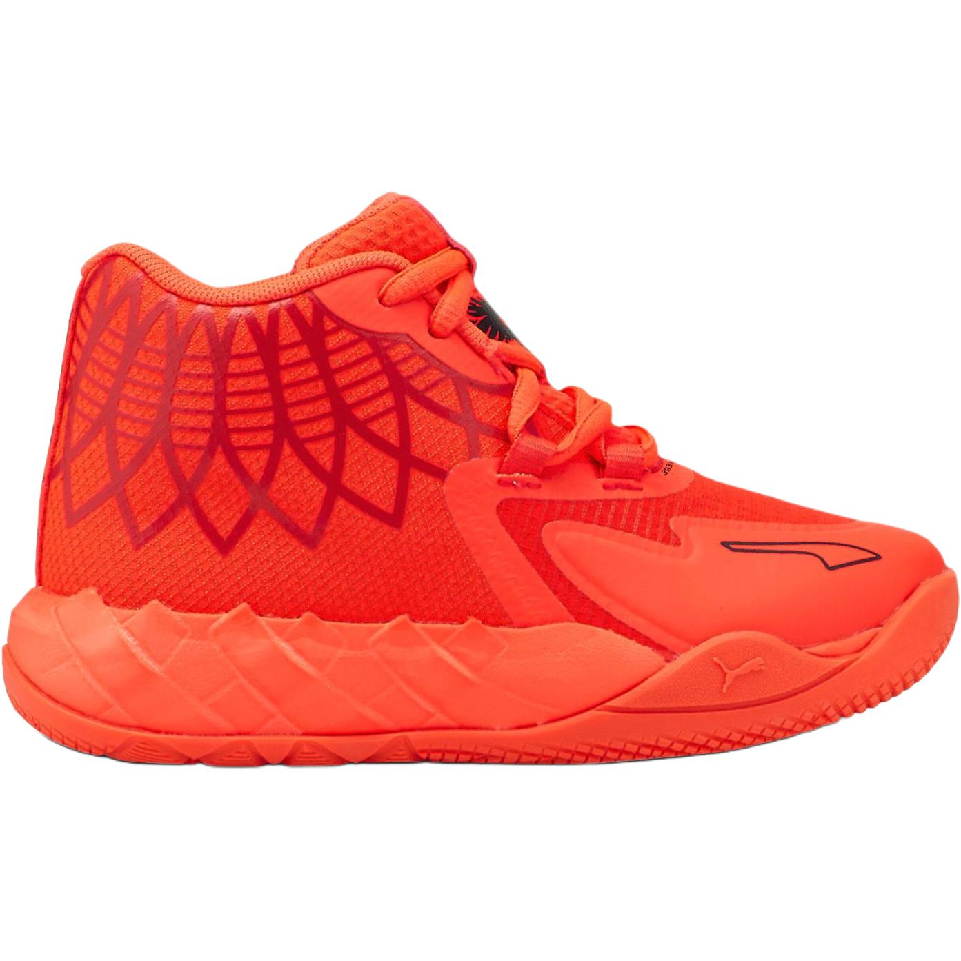 PUMA MB.01 Low top детские баскетбольные кроссовки Red Orange для детей 3-7 лет — фото 3