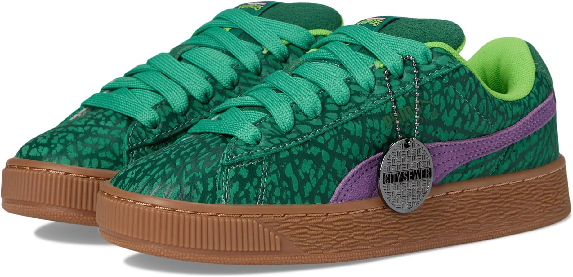 

Кроссовки PUMA Kids Suede Xl Teenage Mutant Ninja Turtles, цвет Vine/Gum