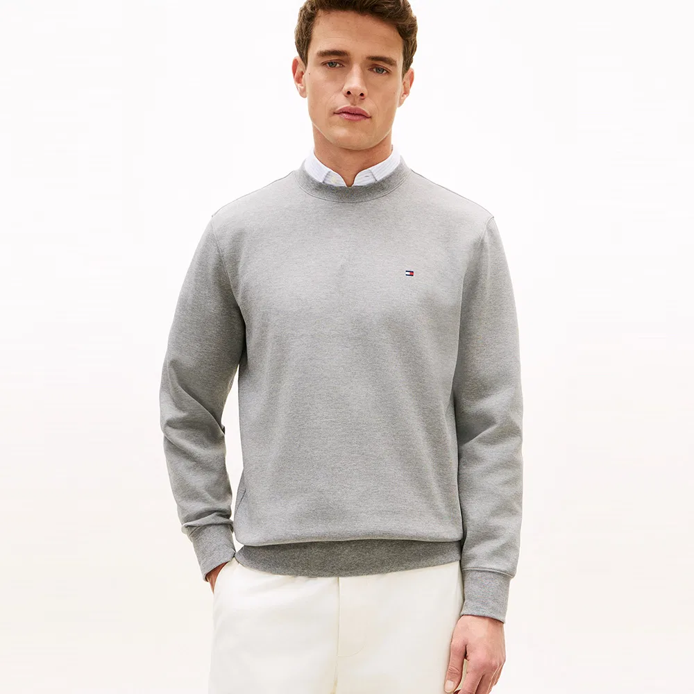 Мужской серый свитшот Tommy Hilfiger Essential Intechno Crewneck