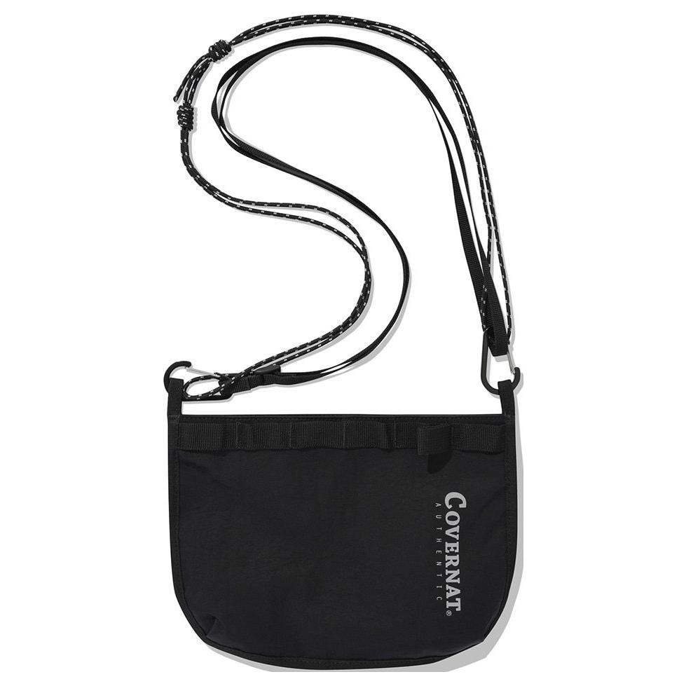 

COVERNAT Нейлоновая плечевая сумка мужская черная, Black