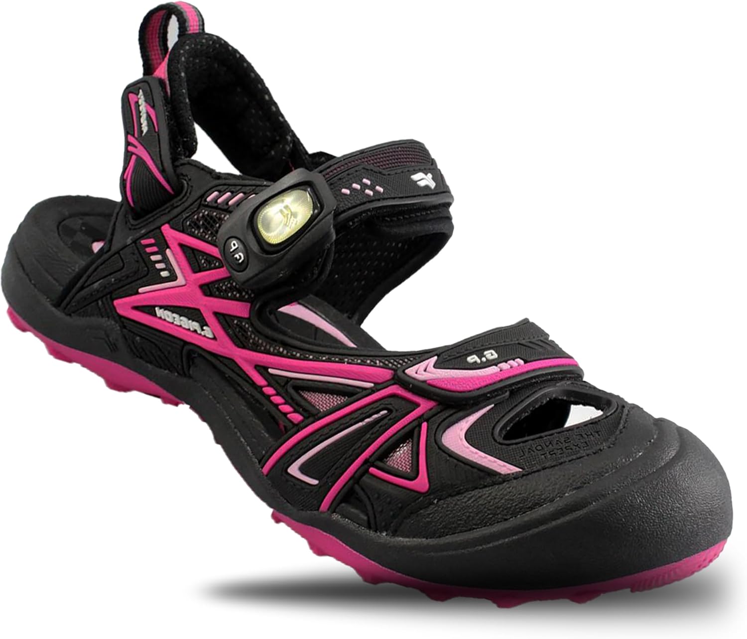 

Сандалии Gold Pigeon с защитой для носка, легкое защелкивающееся закрытие Gold Pigeon Shoes, фуксия