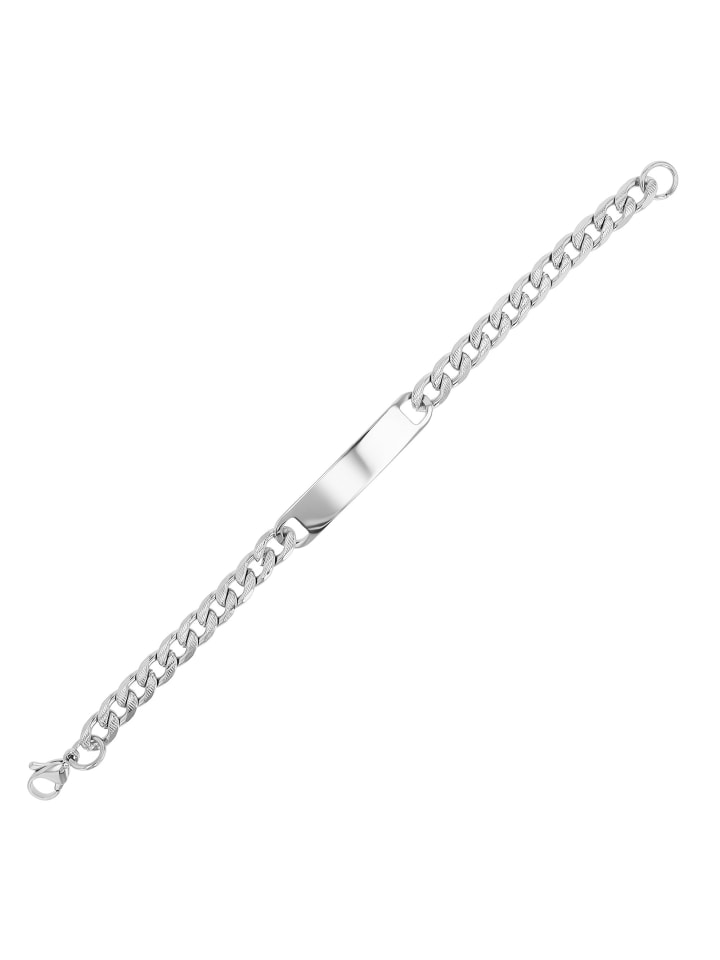 

Adeliás Женский браслет - браслет из нержавеющей стали в виде цепочки, 18 см, серебристый