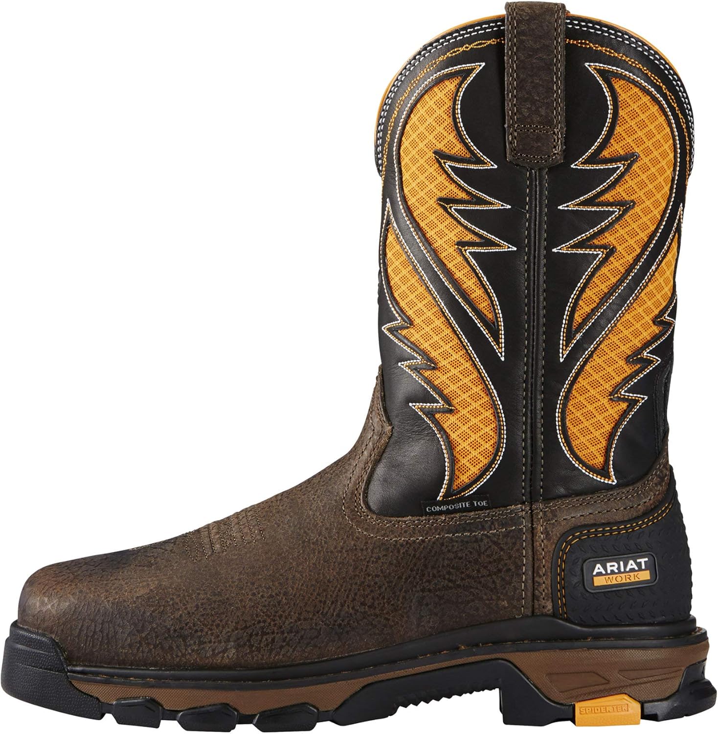 Мужские ботинки ARIAT Intrepid Venntek, коричневый/оранжевый — фото 2