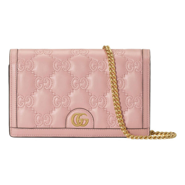 

Сумка gg matelassé chain wallet 'light pink' Gucci, розовый