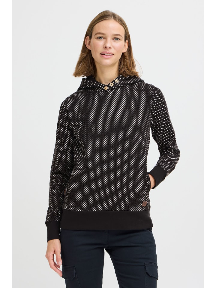 

Толстовка Oxmo Kapuzenpullover OXVera 21800017-ME Kapuzenpullover mit Print, черный