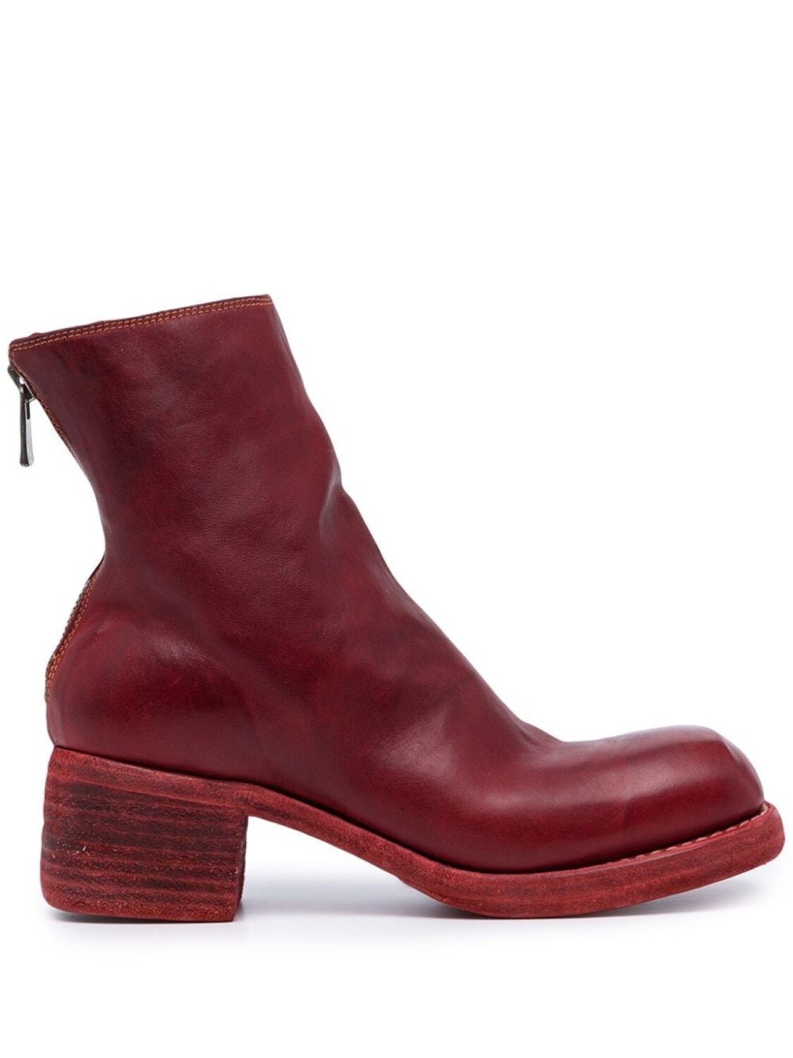 

Guidi ботинки с квадратным носком, красный