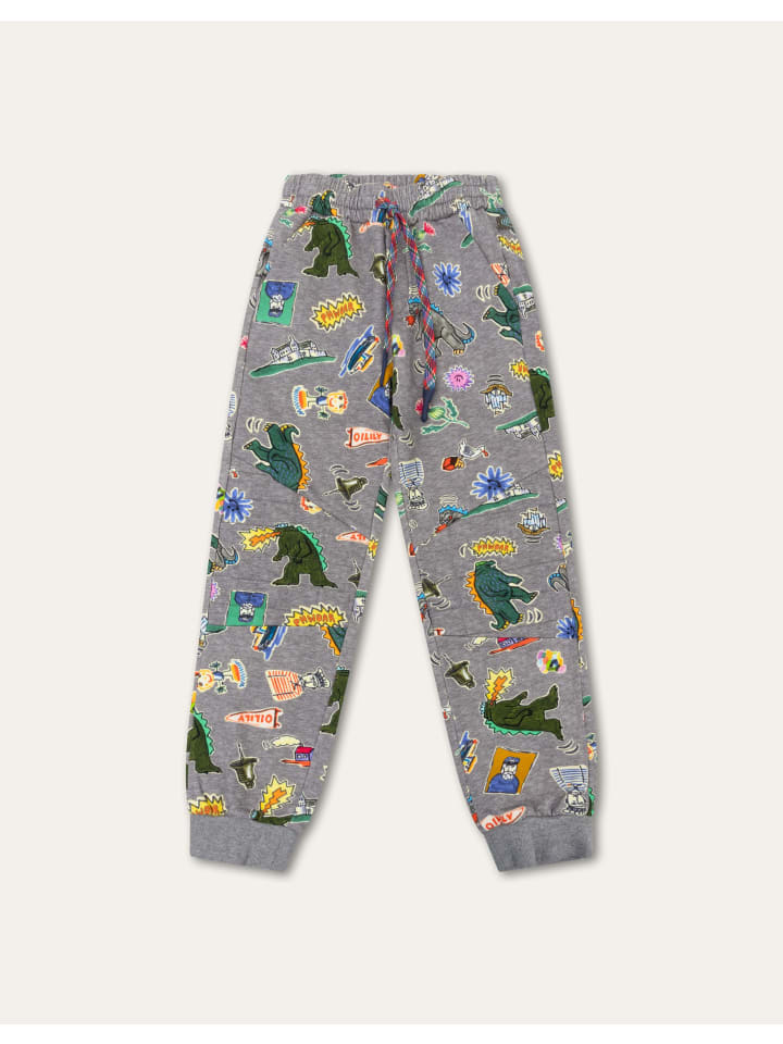 

Oilily Брюки с эффектом помбре серого цвета