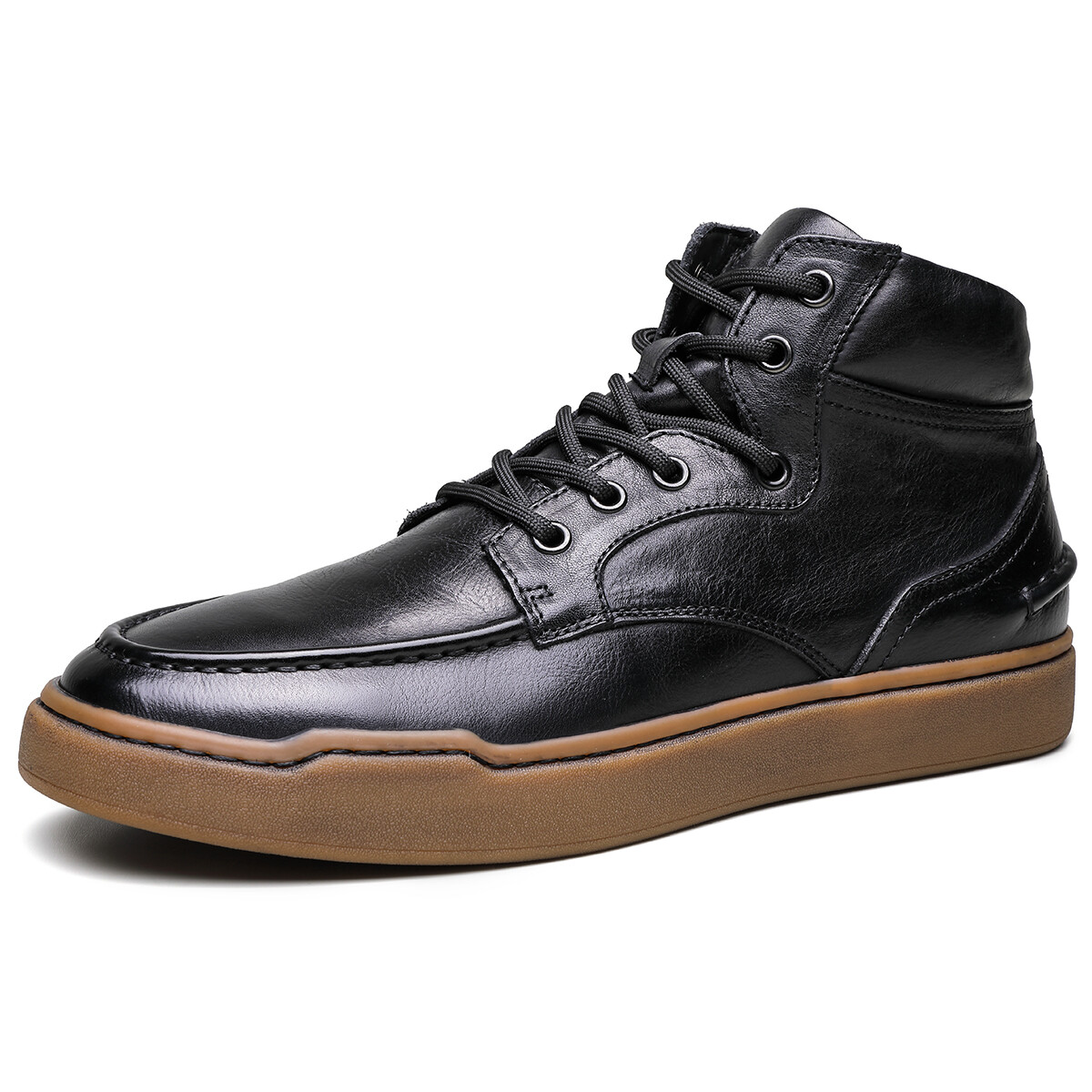 

Кеды мужские, обувь для скейтбординга средняя высота Diengrley, цвет Black Gray