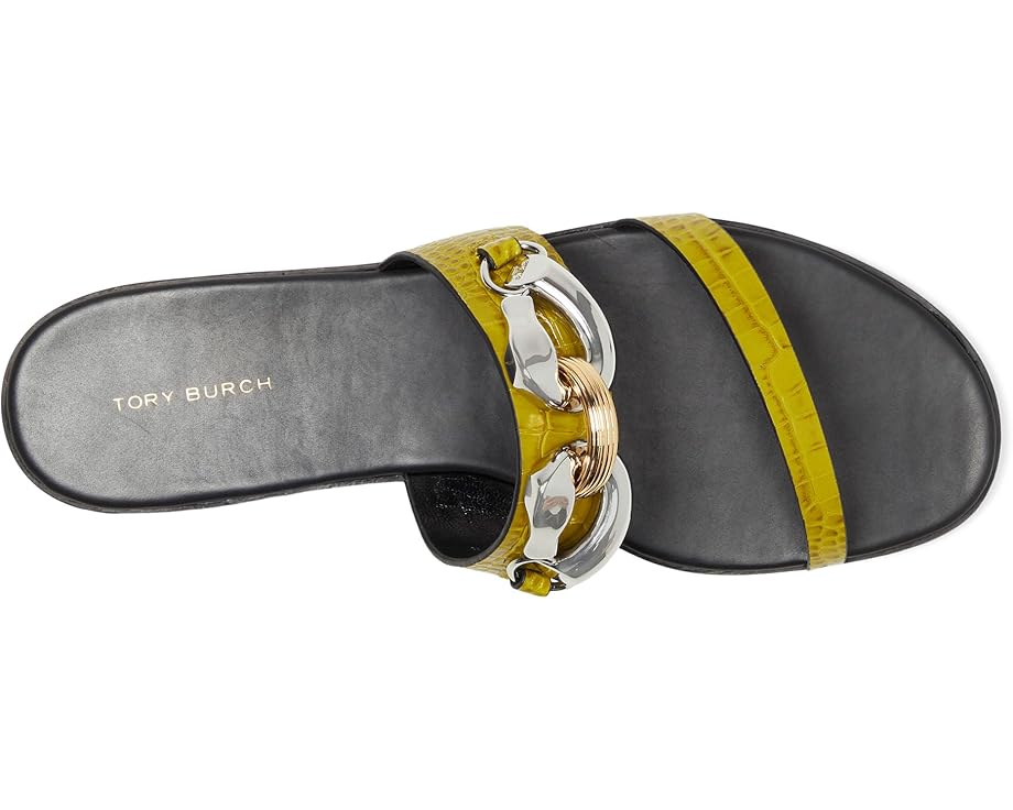 Сандалии Tory Burch Jessa Two Band Sandals, цвет Green Tomato — фото 2