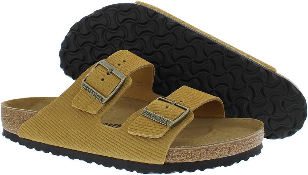 Женские сандалии Birkenstock Arizona с овчиной, коричневый — фото 2