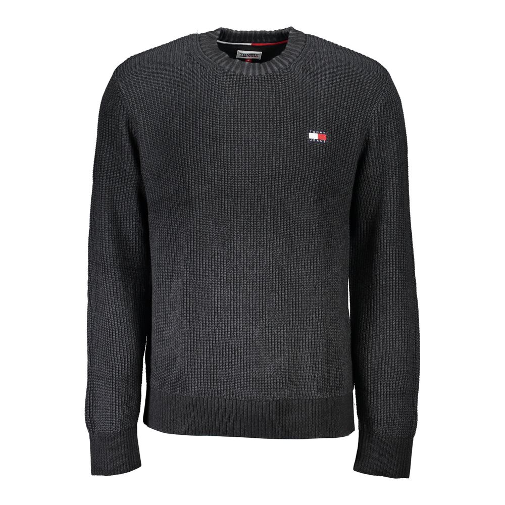 

Черный хлопковый мужской свитер Tommy Hilfiger