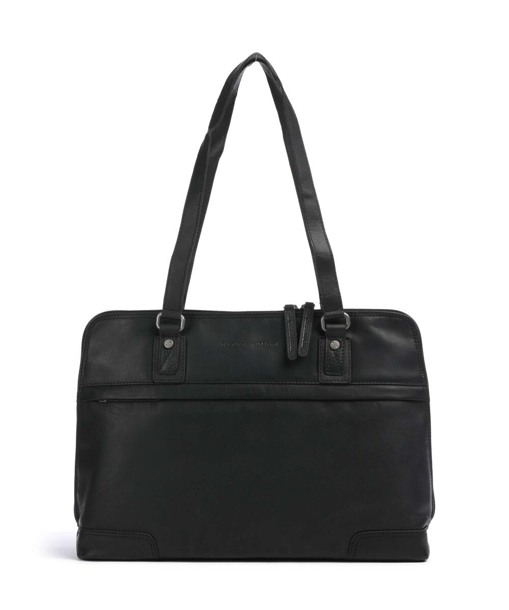 

Сумка branson на плечо branson из коровьего воска, 14 дюймов, из воловьей кожи The Chesterfield Brand, черный