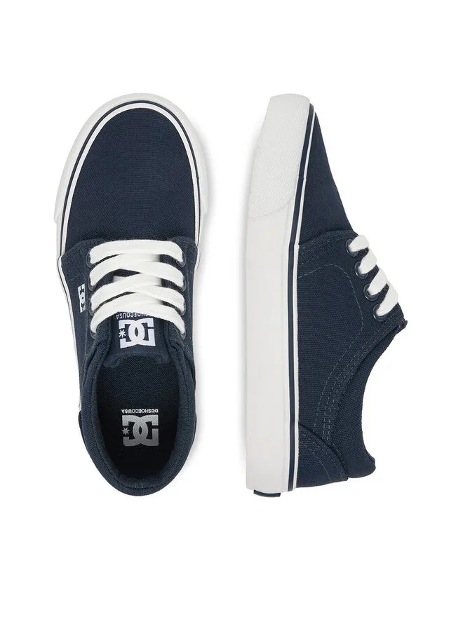DC Shoes Тканевые кроссовки CEOWB-LEA-ZL-DC001-CH темно-синие — фото 4