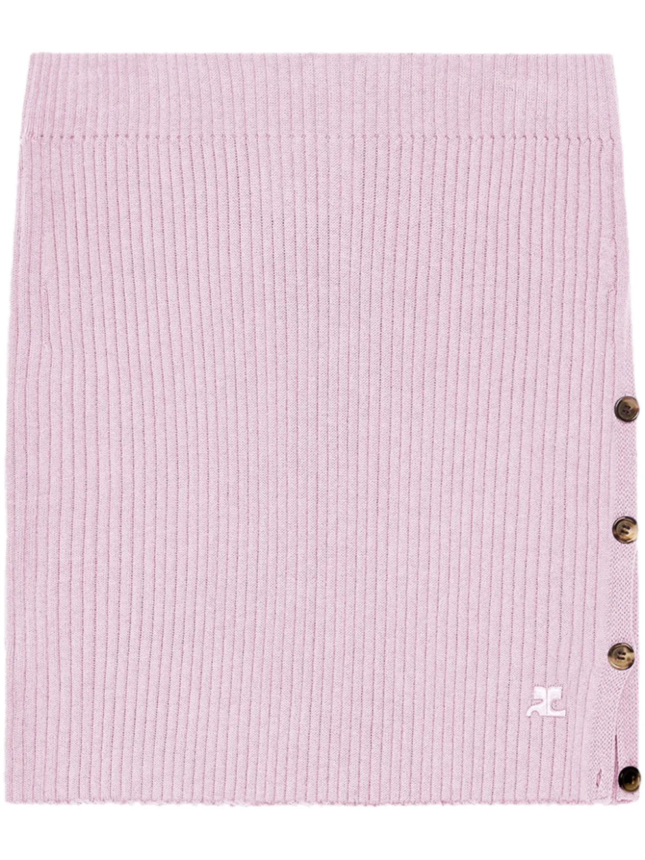 

Мини-юбка в рубчик Courrèges, розовый