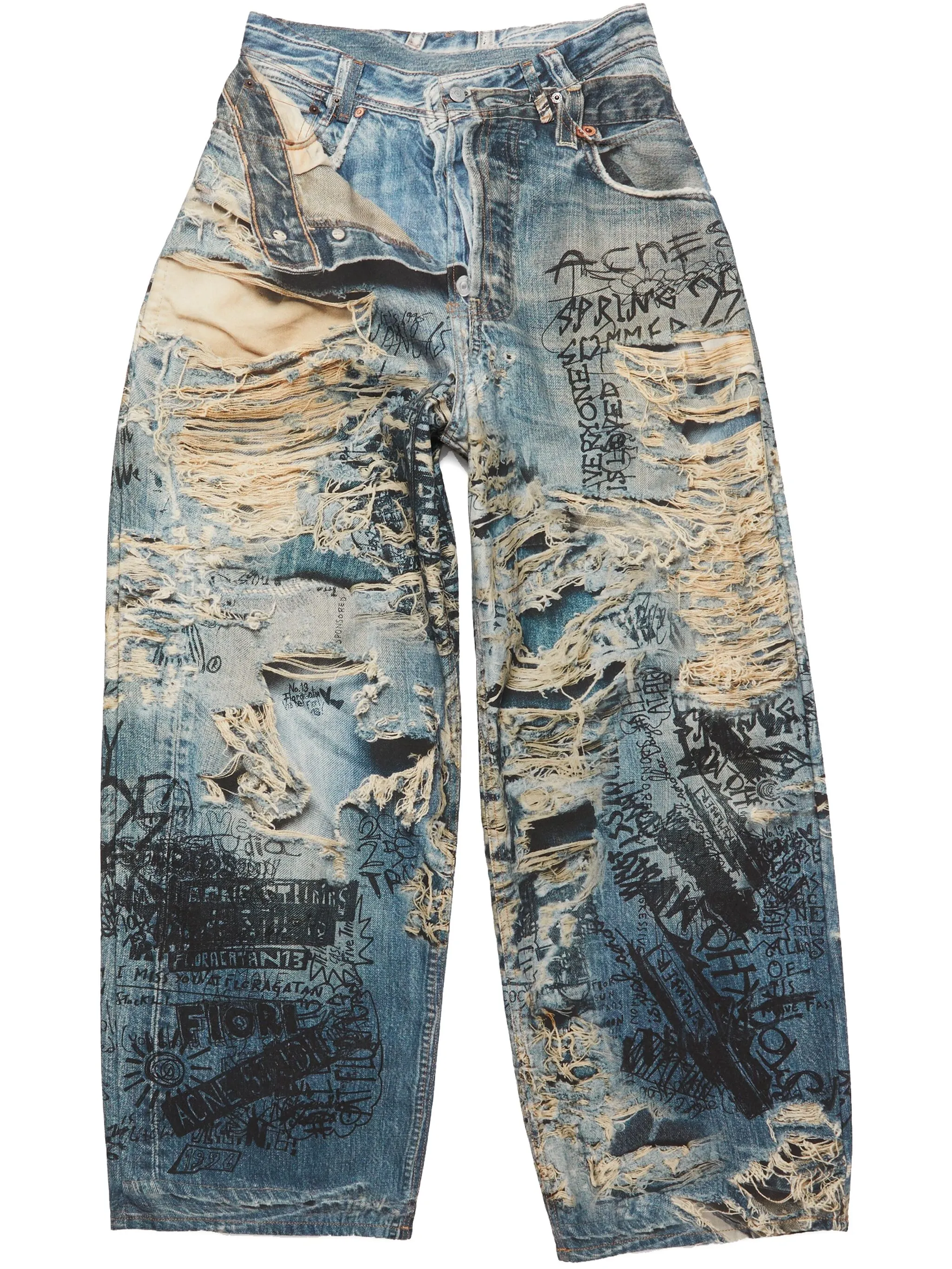 

Широкие джинсы Acne Studios, синий