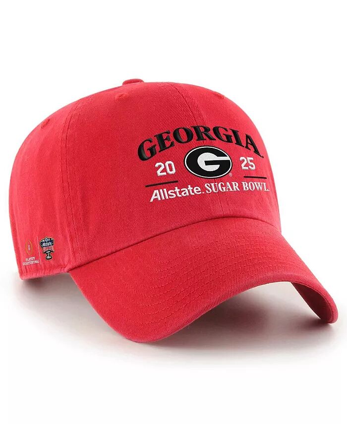 

Мужская красная бейсболка Georgia Bulldogs College Football Playoff 2025 Sugar Bowl Clean Up с регулировкой '47 Brand