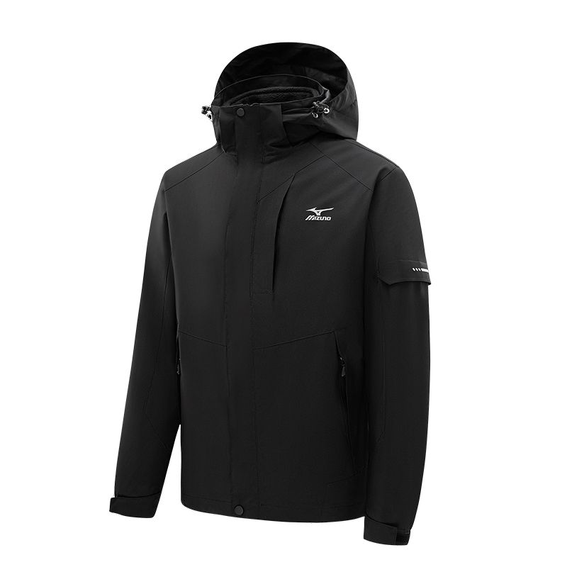 

Mizuno Ветровка ветронепроницаемая утепленная влагоотталкивающая унисекс, Black