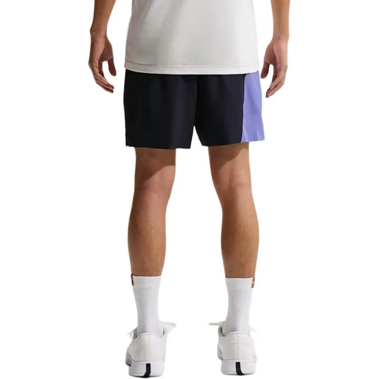 Шорты мужские Dri Fit FW25 Court Slam Casual Nike, Obsidian Color/Sapphire Blue/White — фото 4