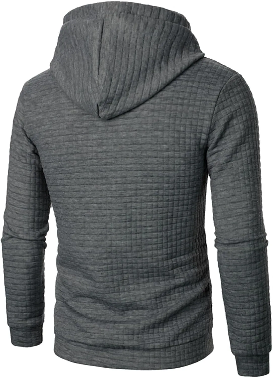 Мужской худи оверсайз с карманами, Slim Fit, длинный рукав — фото 2