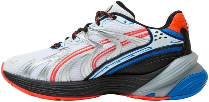 Детские кроссовки Puma Unisex-Child Inverse (для малышей и детей постарше), белый/черный/синий/красный — фото 3