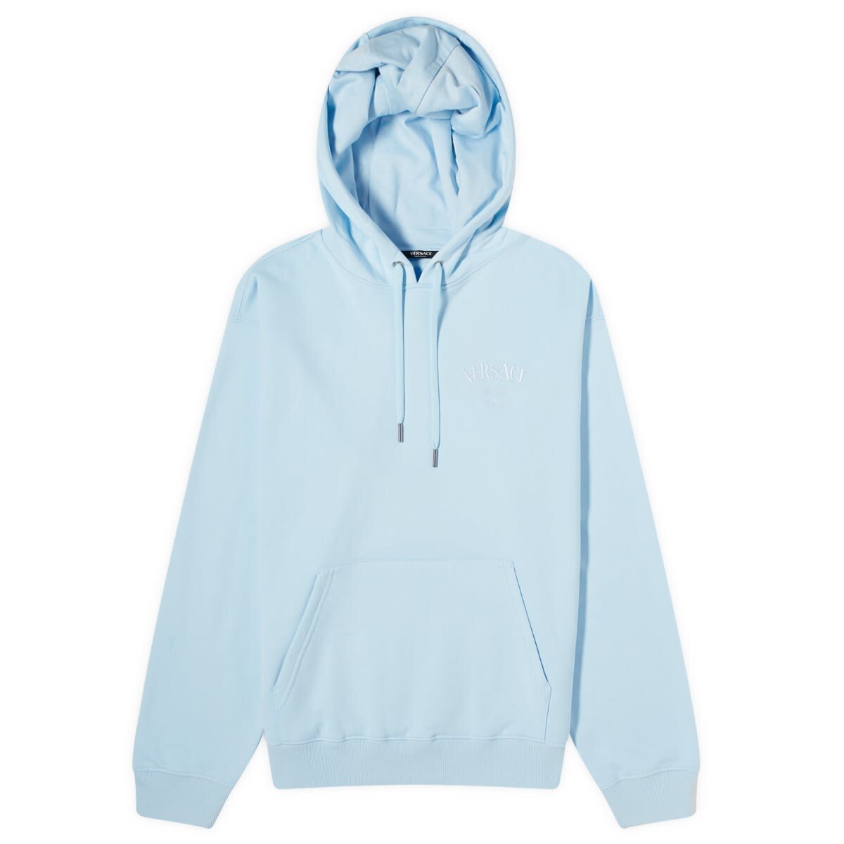 

Худи Versace Milano Stamp Embroidery Hoodie, цвет Pastel Blue
