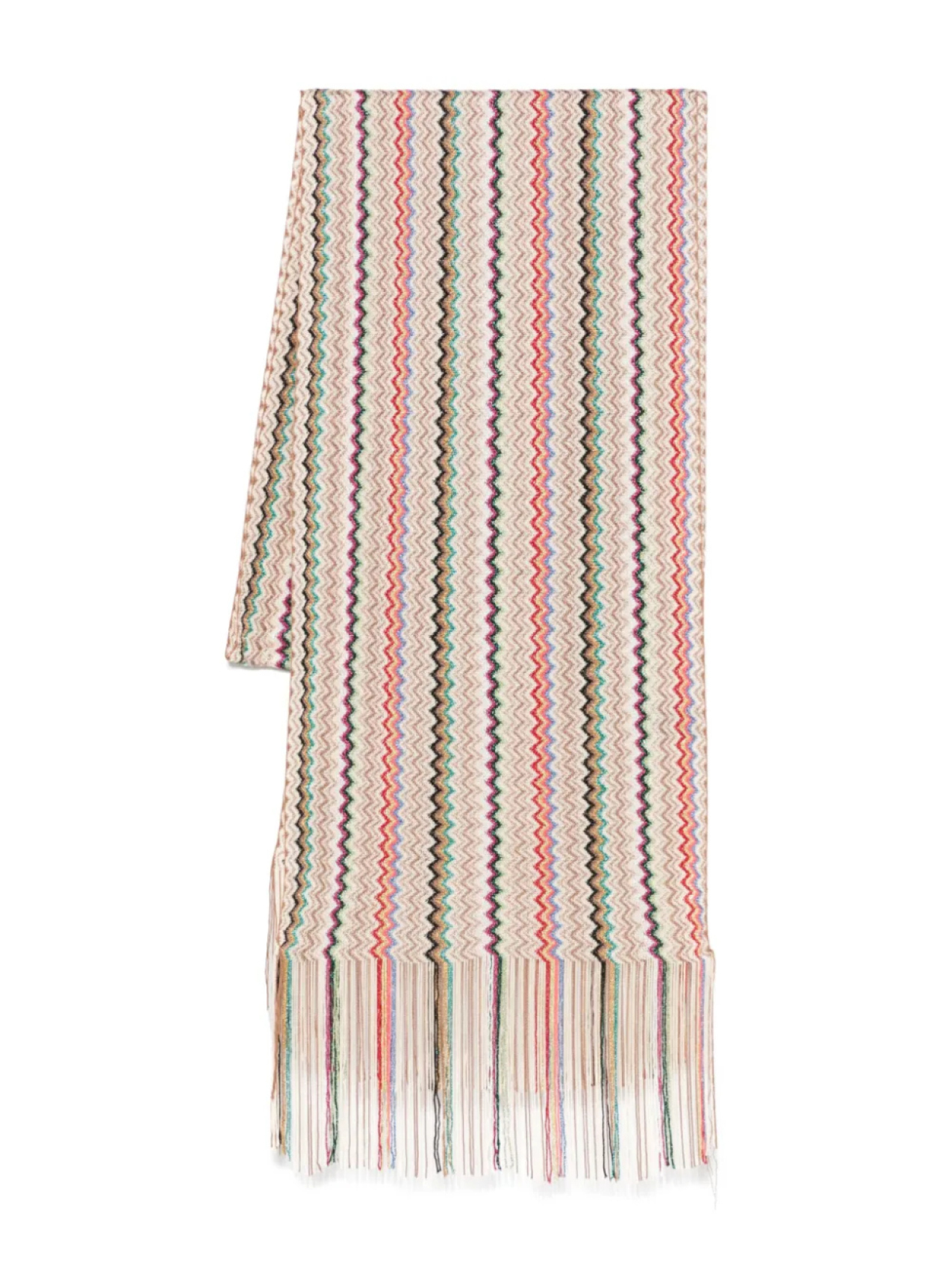 

Шарф Missoni с зигзагообразным узором, нейтральный