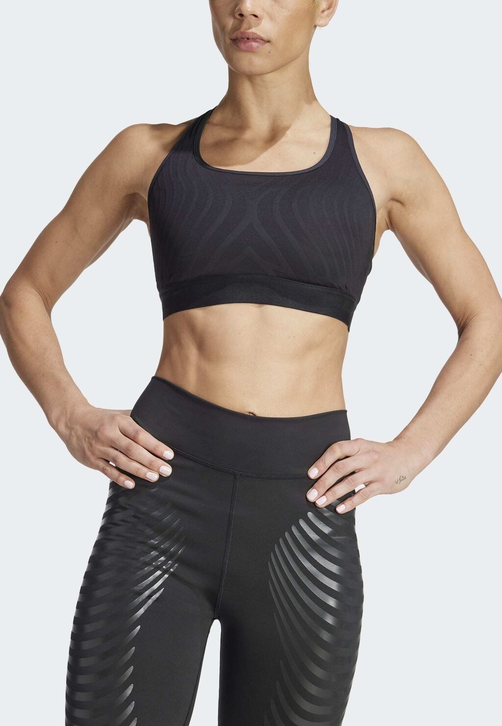

Спортивный бюстгальтер средней поддержки TECHFIT CONTROL MEDIUM-SUPPORT adidas, черный