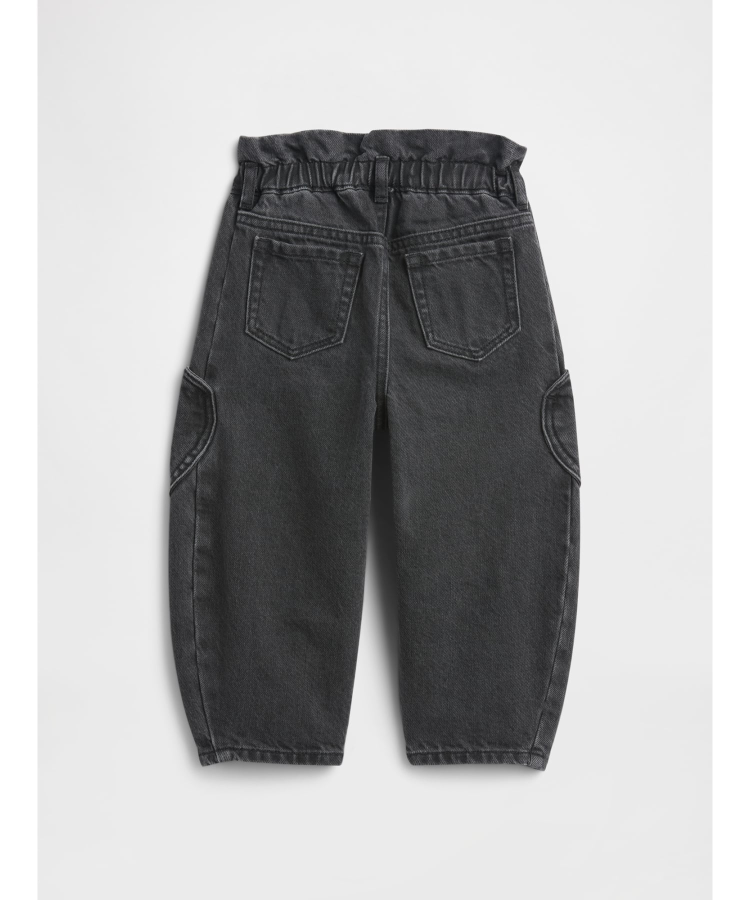 Джинсы babyGap Подкова Джинсовый Бумажный Пакет Gap, BLACK_WASH — фото 2