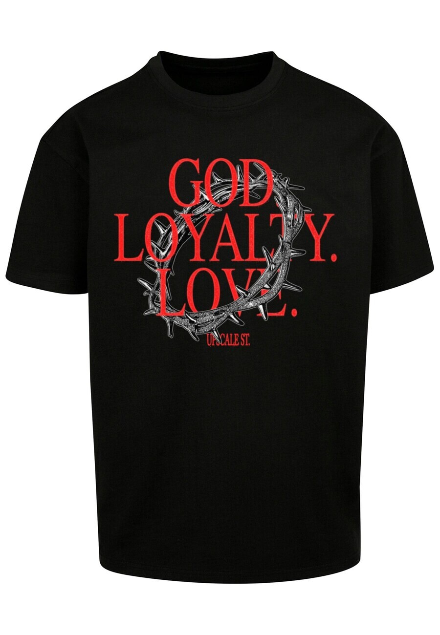 

Футболка Mt Upscale GOD LOYALTY LOVE, черный