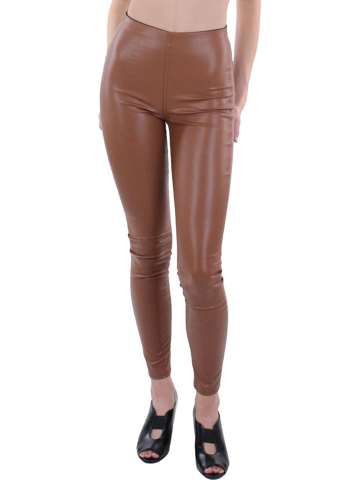 

Женские облегающие брюки Nina из искусственной кожи rag & bone, цвет cognac