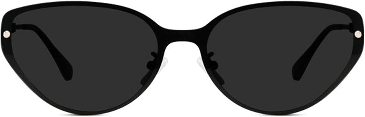 

Винтажные солнцезащитные очки «кошачий глаз» в стиле «кошачий глаз» для женщин. Модные солнцезащитные очки без оправы в стиле ретро, ​​модные очки в стиле Y2K, панк-очки helena, C2